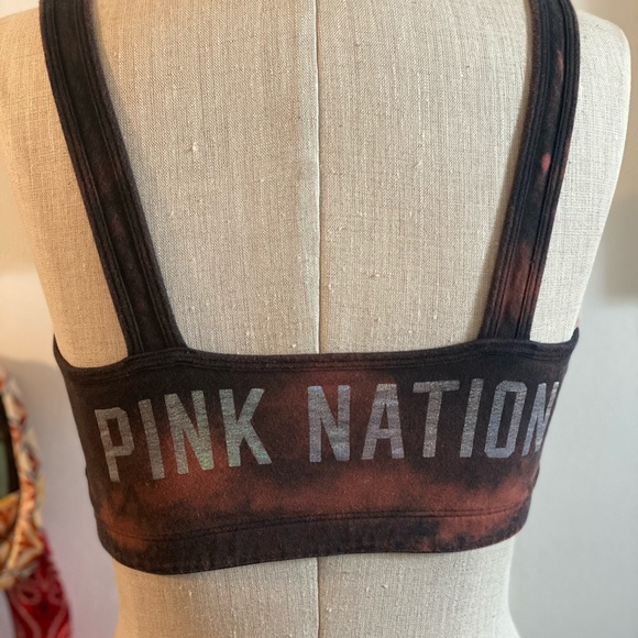 Victoria’s Secret Pink Sports Bra Bleach Dyed - Picture 2 of 6